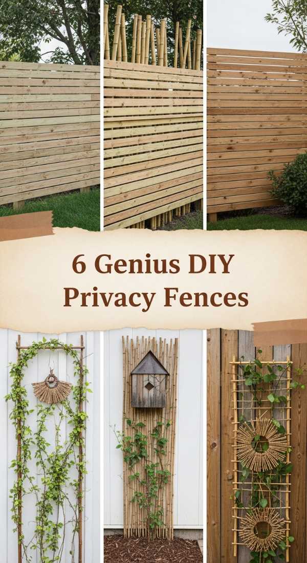 From Mundane to Magical: Whimsical Garden Ideas You’ll Love 6 Genius Diy Privacy Fences 6a04ca9a64f51