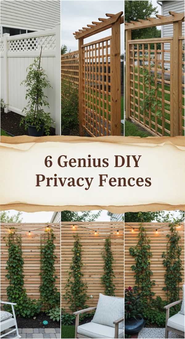 6 Genius Diy Privacy Fences 6a04caa66e6c1