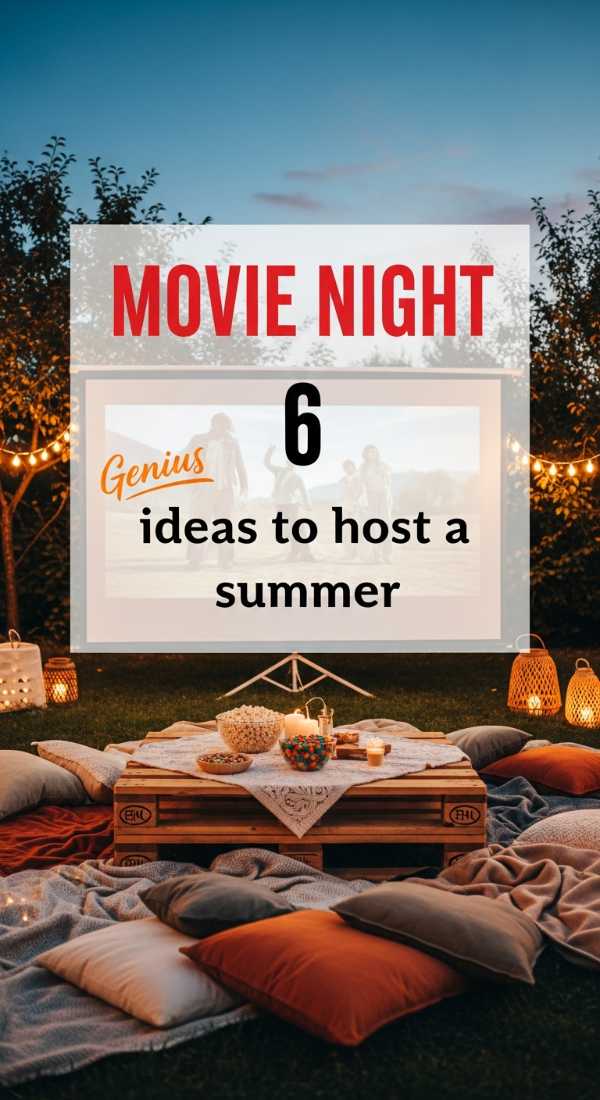 6 Genius Ideas To Host A Summer Movie Night Party 69f86c66933dc