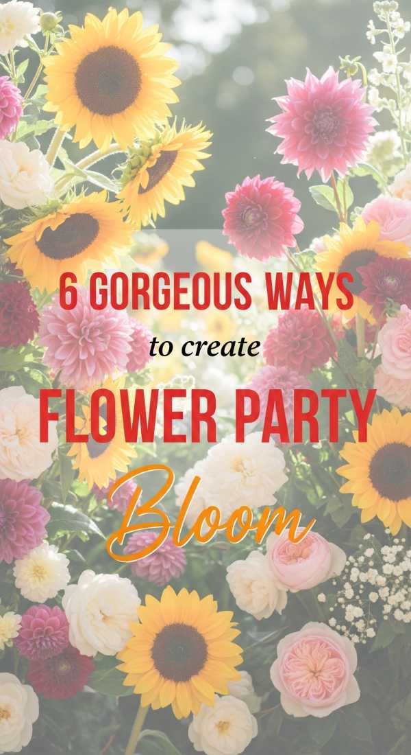 The Art of the Party: How to Master Celebration Decor Every Time 6 Gorgeous Ways To Create Flower Party Decorations 6a056fa211ab9