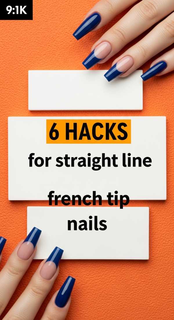 6 Hacks For Straight Line French Tip Nails 6a1a998e2b673