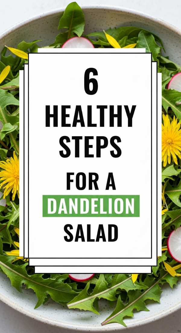 6 Healthy Steps For A Dandelion Salad 69fd88a12e5aa