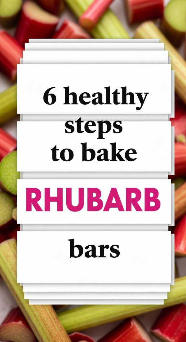 6 Healthy Steps To Bake Rhubarb Bars 6a06cbf1ece52