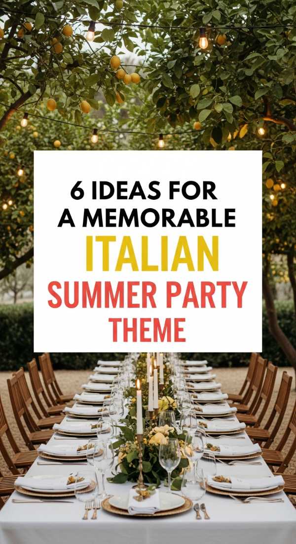 6 Ideas For A Memorable Italian Summer Party Theme 69f72771ce873