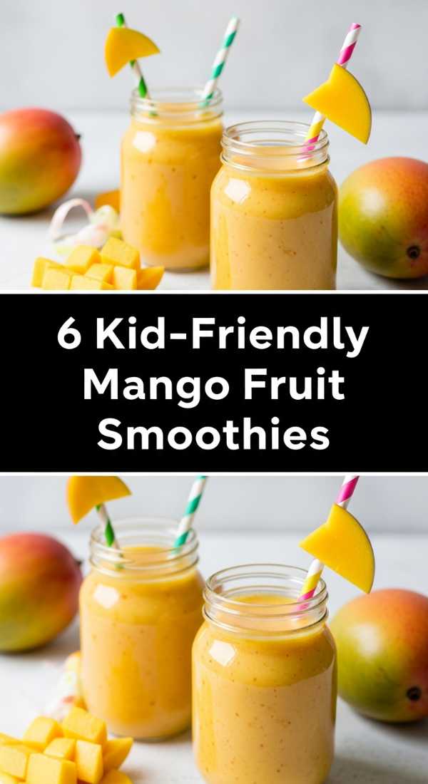 6 Kid Friendly Mango Fruit Smoothies Step By Step Guide 69f451e2b8b7b