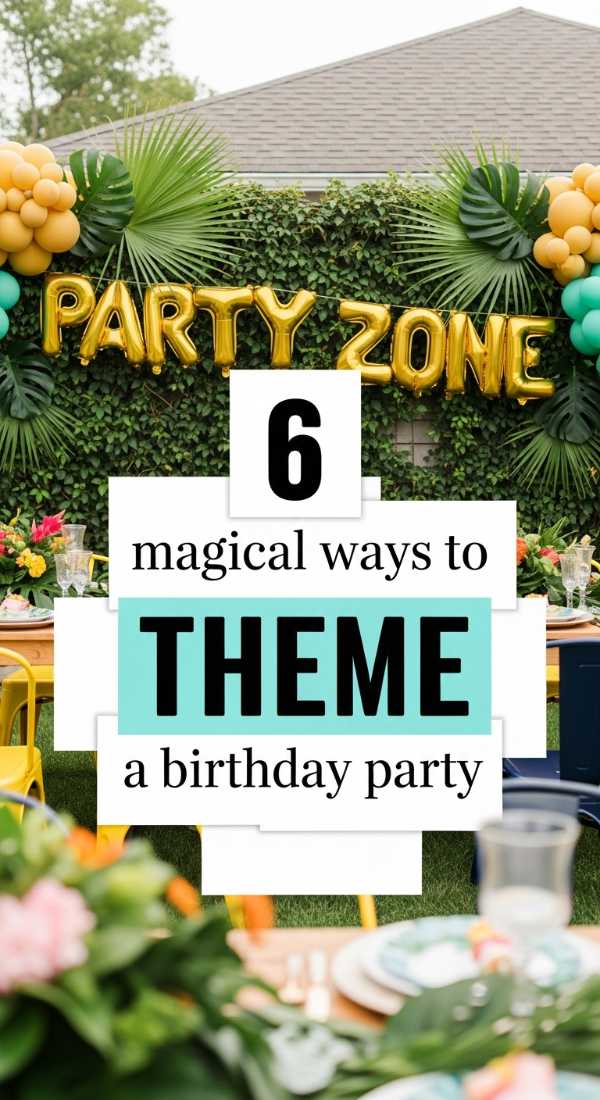 6 Magical Ways To Theme A Birthday Party 69f8715cb13a7