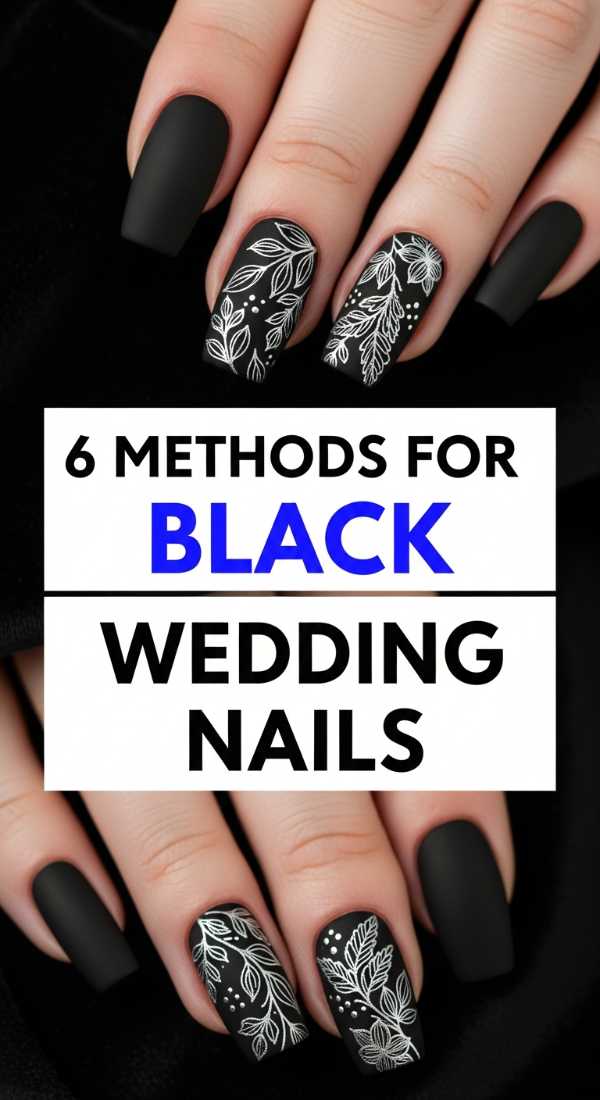 6 Methods For Black Wedding Nails 69f876eaa1ffe