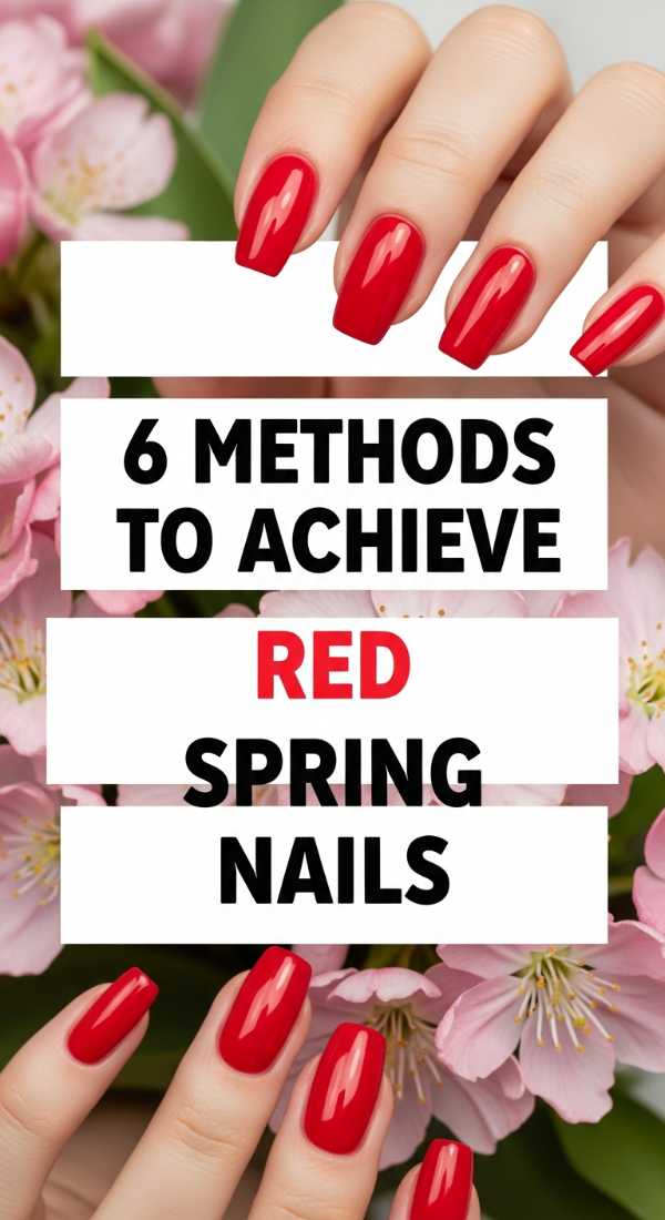 6 Methods To Achieve Red Spring Nails 69fb9882b7f74