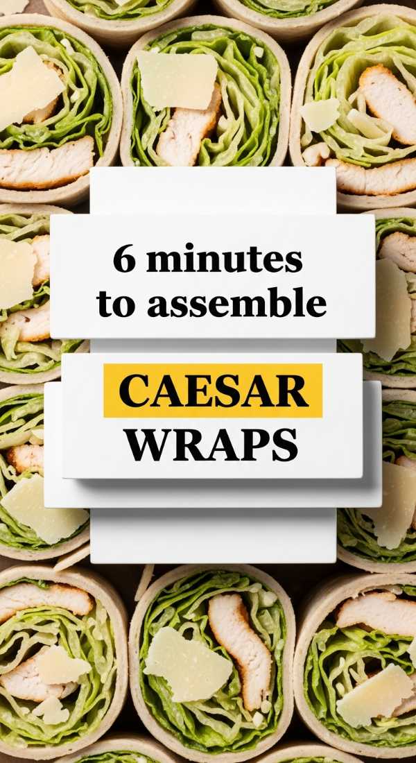 6 Minutes To Assemble Chicken Caesar Wraps 6a0018245e662