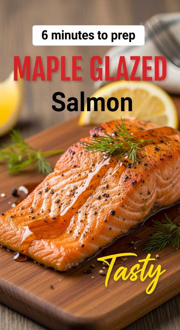 6 Minutes To Prep This Maple Glazed Salmon Recipe 6a14962f3903b
