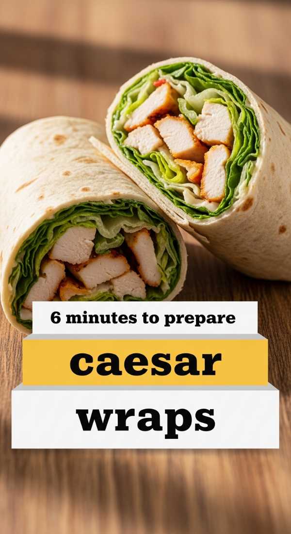 6 Minutes To Prepare Chicken Caesar Wraps 6a1095523a665