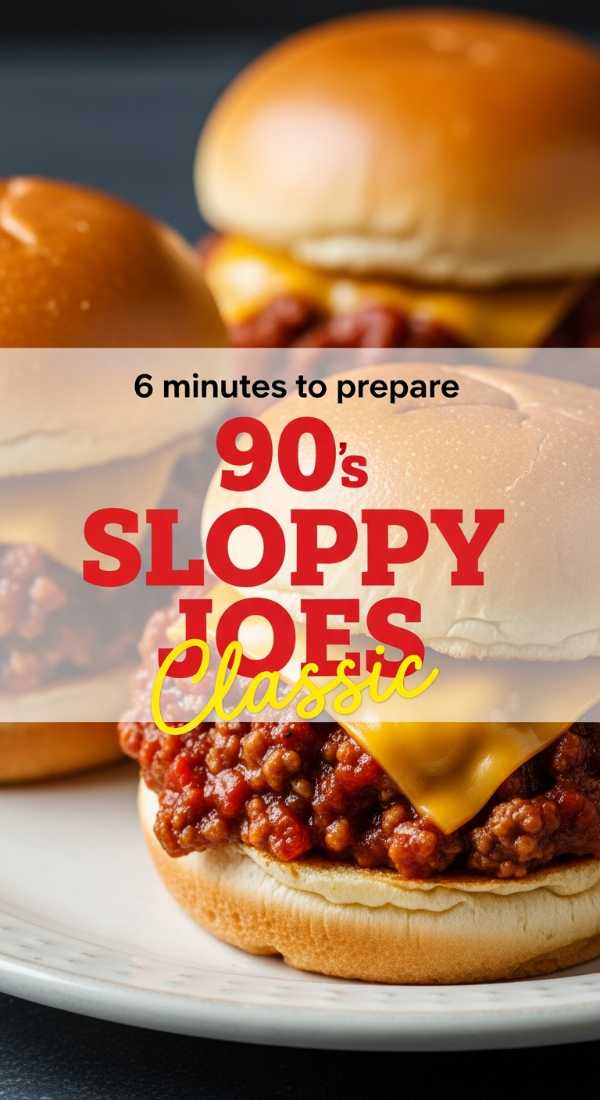 6 Minutes To Prepare Classic Sloppy Joes 69f71b0ded587