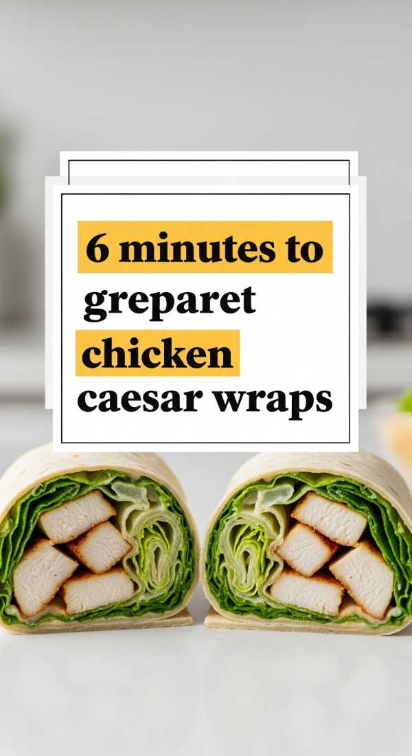 6 Minutes To Prepare Gourmet Chicken Caesar Wraps 6a109f1ab8780