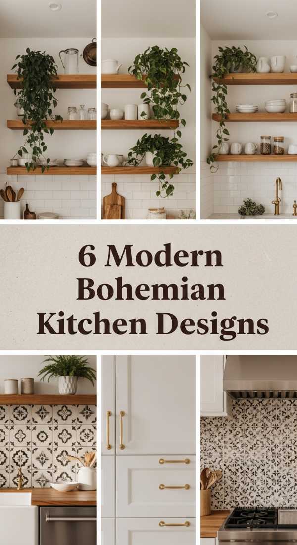 6 Modern Bohemian Kitchen Designs 6a0ea3394fc03