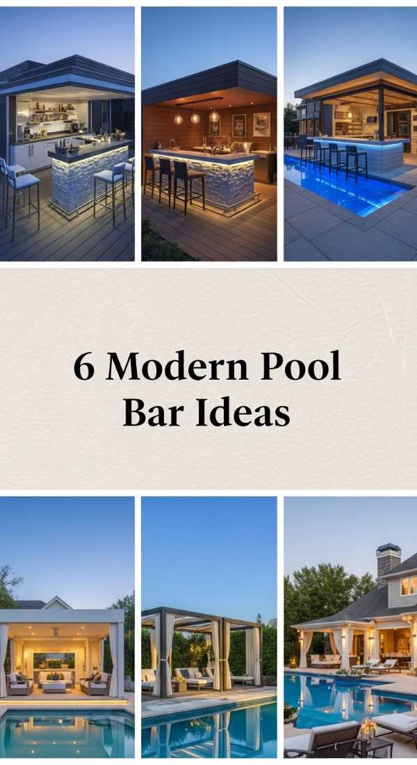 6 Modern Pool Bar Ideas 6a04bada4503f