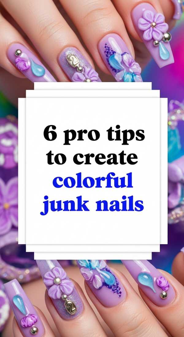 6 Pro Tips To Create Colorful Junk Nails 6a0f0b9b54846
