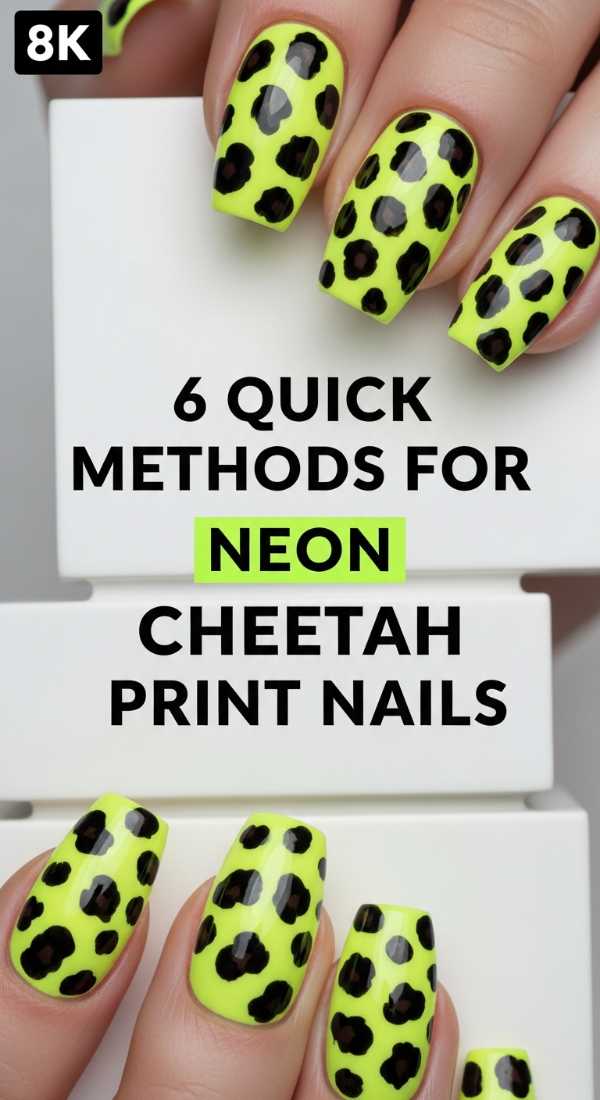 6 Quick Methods For Neon Cheetah Print Nails 6a059f71caf14