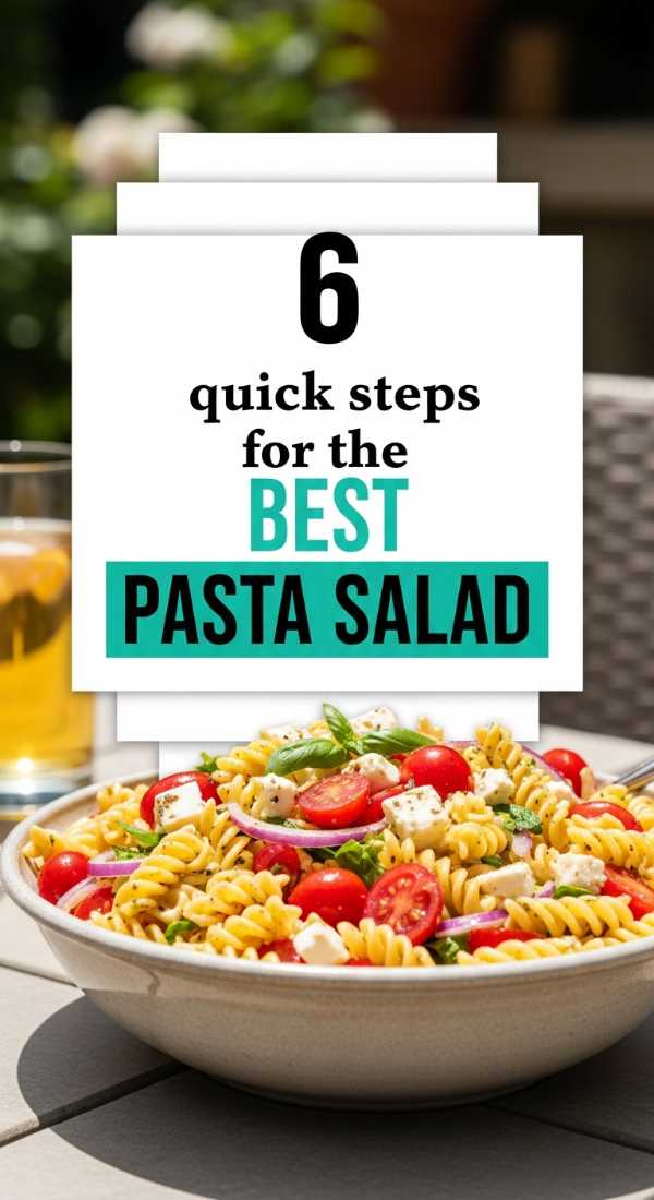 6 Quick Steps For The Best Pasta Salad 6a06ee6a2d779