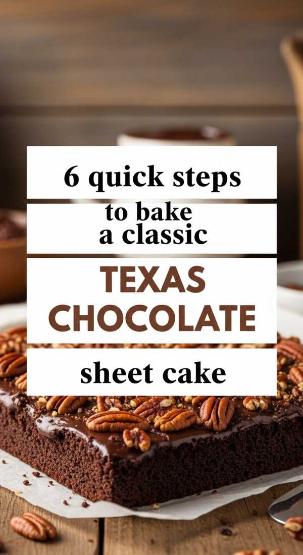 6 Quick Steps To Bake A Classic Texas Chocolate Sheet Cake 6a06c54c76847