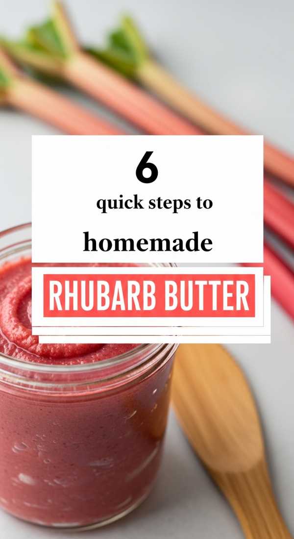 Tart, Sweet, and Totally Addictive: The Best Rhubarb Desserts Ever 6 Quick Steps To Homemade Rhubarb Butter 69fd8a958695e