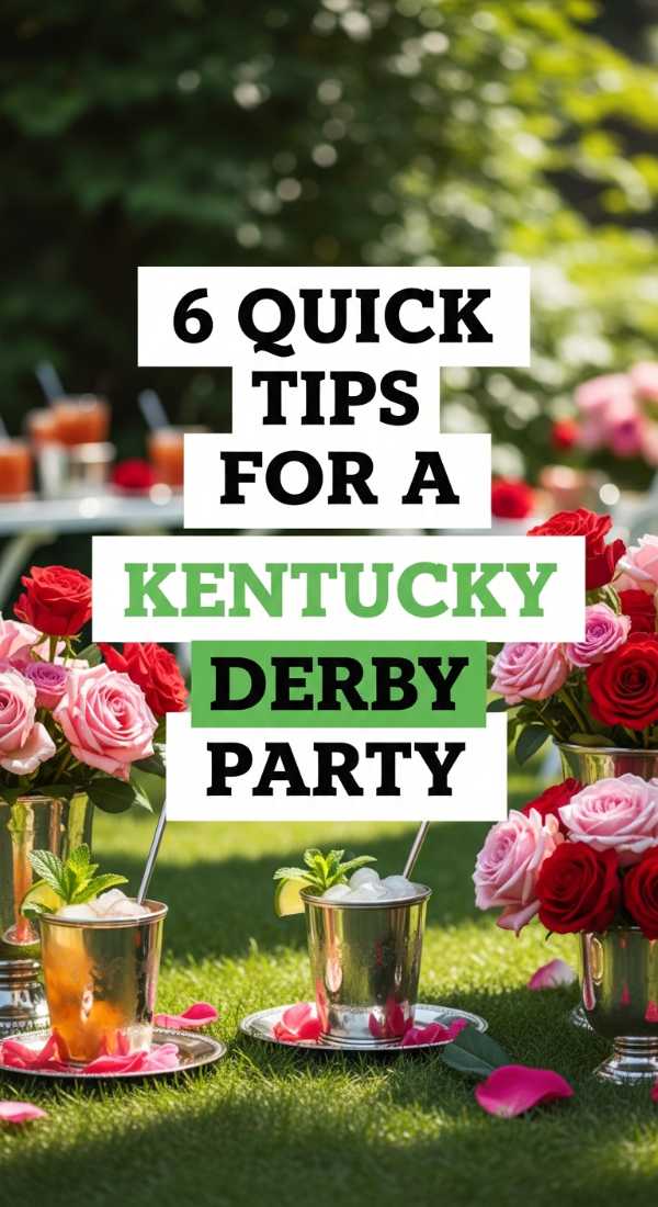 6 Quick Tips For A Kentucky Derby Party 6a031c26bf3b1