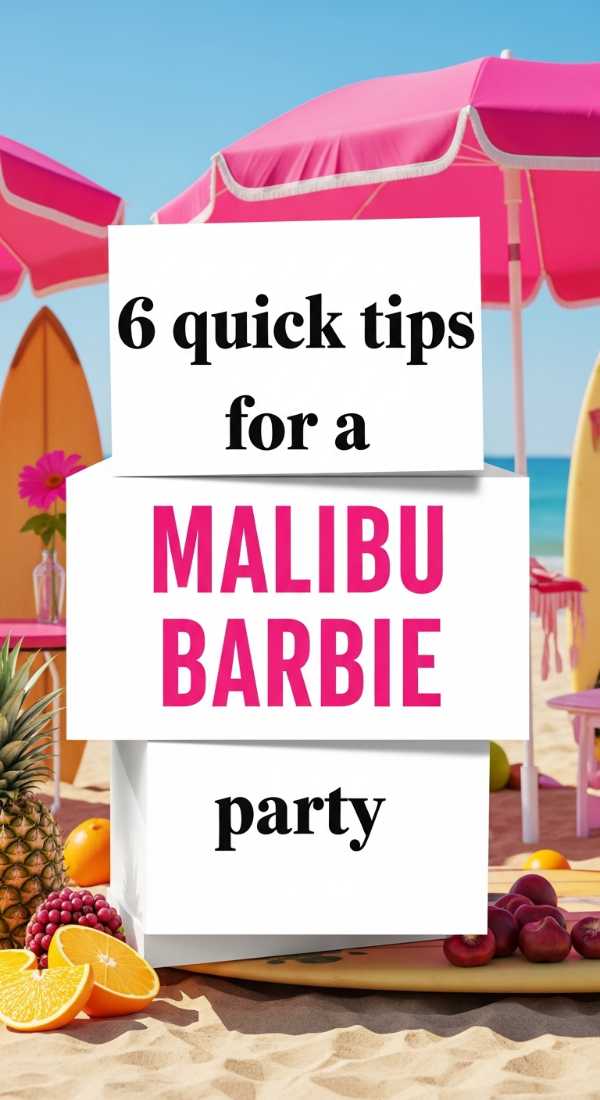 6 Quick Tips For A Malibu Barbie Party 6a00567bd3a00