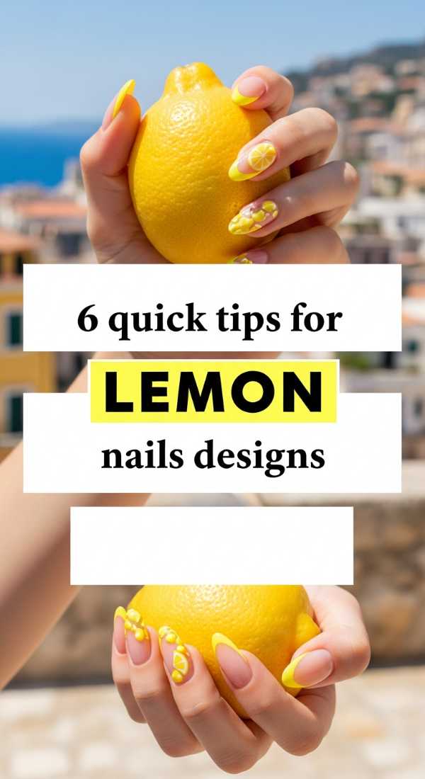 6 Quick Tips For Lemon Nails Designs 6a058dea9b0d5