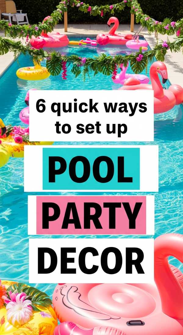 10 DIY Party Decor Hacks to Transform Your Space on a Budget 6 Quick Ways To Set Up Pool Party Decor 6a0deee122627