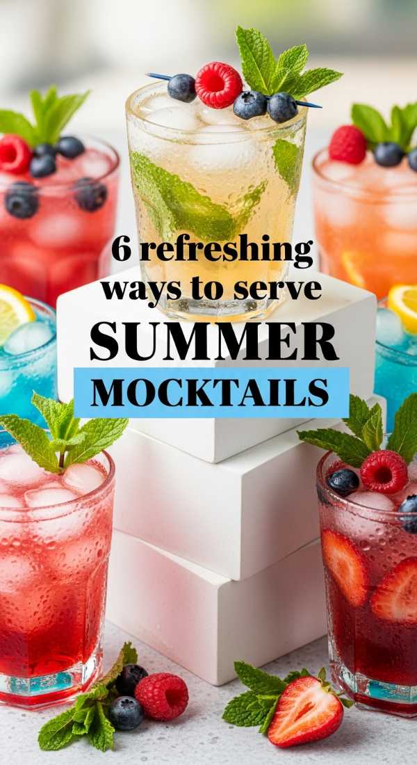 6 Refreshing Ways To Serve Summer Mocktails 6a06cbe00f43c