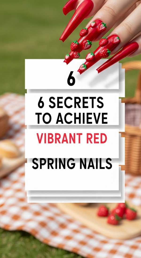 6 Secrets To Achieve Vibrant Red Spring Nails 6a033a0e0627d