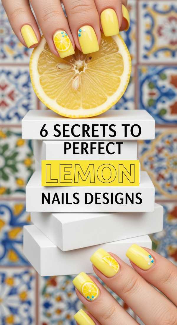 6 Secrets To Perfect Lemon Nails Designs 6a05a14c472d3