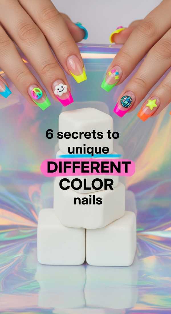 More is More: The Ultimate Guide to Maximalist Junk Nails 6 Secrets To Unique Different Color Nails 6a0f112ea2a4c