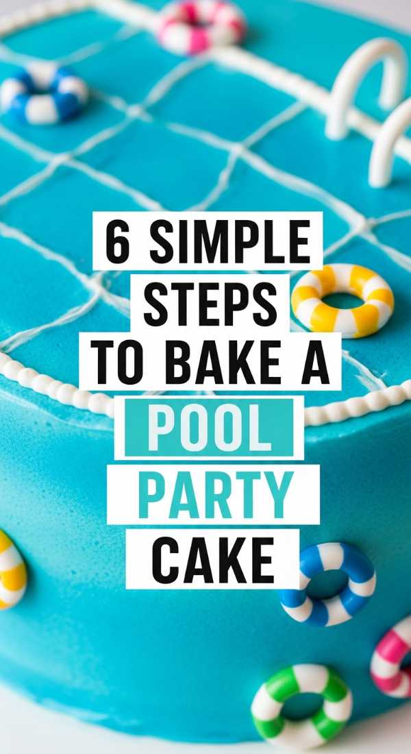 Dive Into Style: How to Plan the Most Aesthetic Pool Party of the Summer 6 Simple Steps To Bake A Pool Party Cake 6a0de99b63809