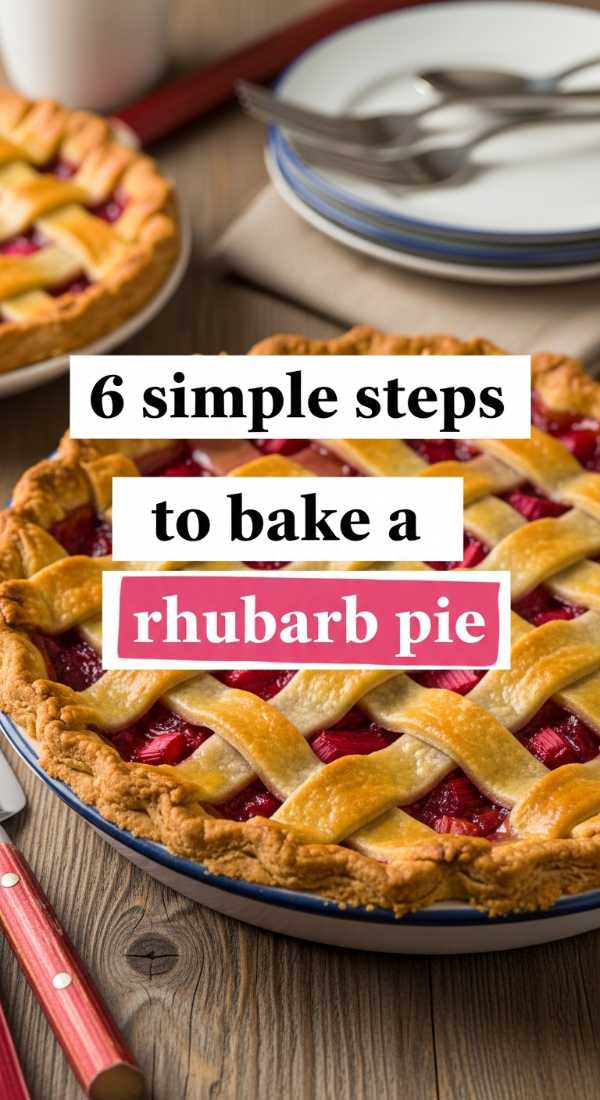 6 Simple Steps To Bake A Rhubarb Pie 6a06ee3fe88e9