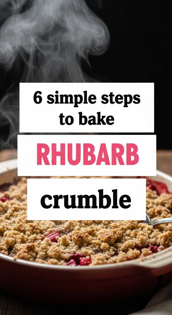 6 Simple Steps To Bake Rhubarb Crumble 6a10952369df8