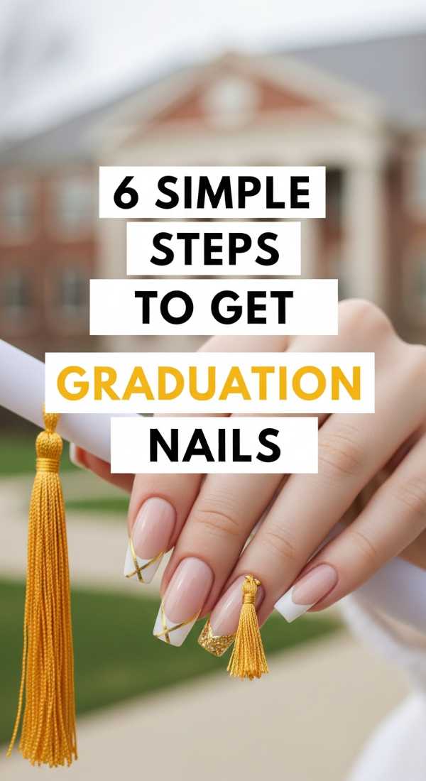 6 Simple Steps To Get Graduation Nails 6a05a3d3d232a