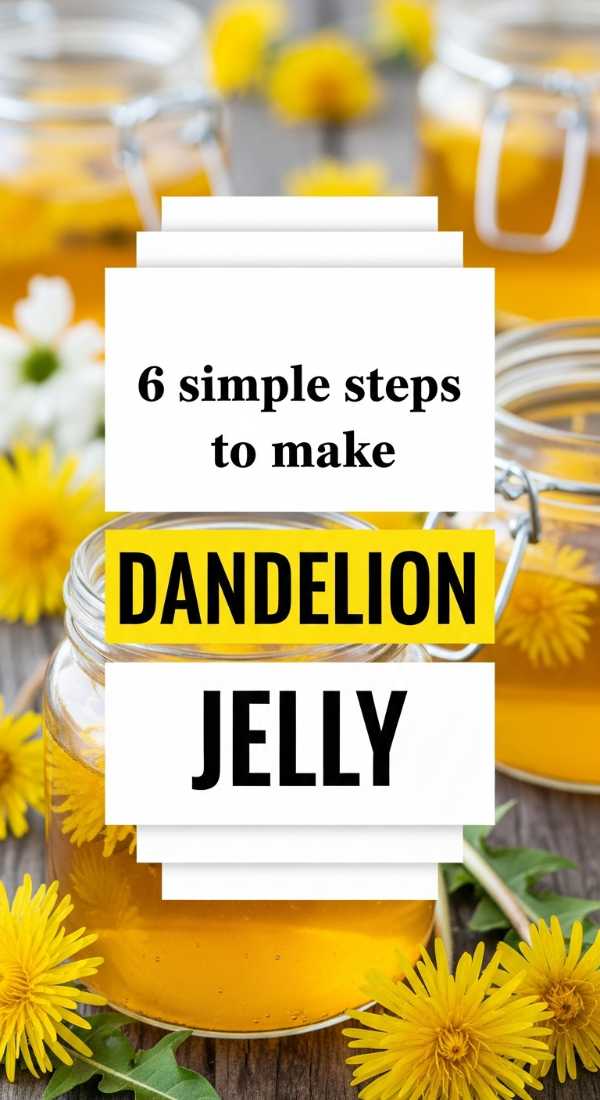 6 Simple Steps To Make Dandelion Jelly 69f47f598b52d