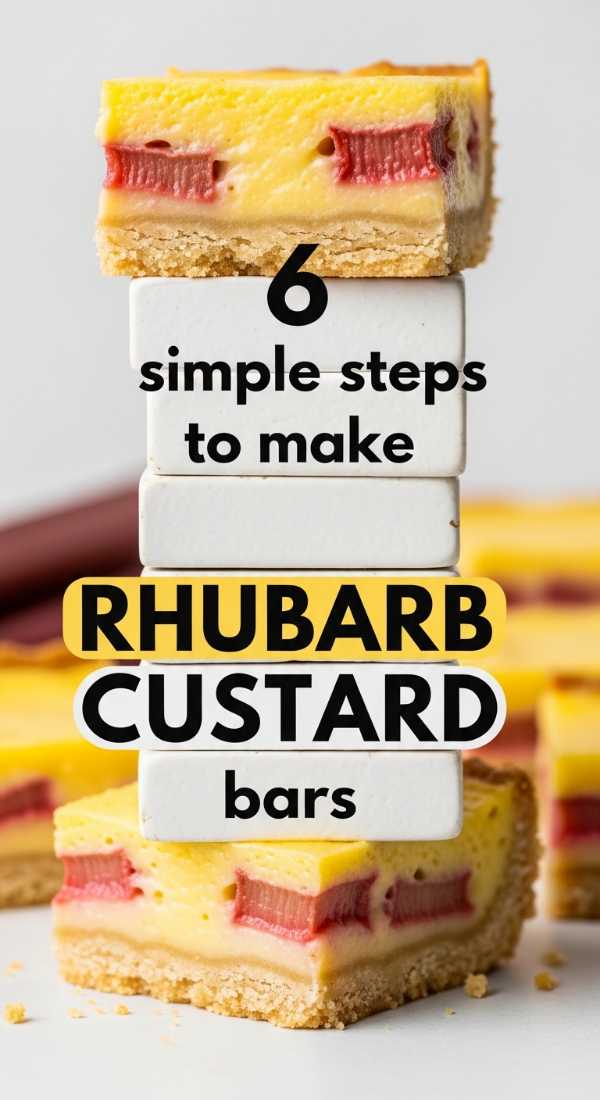 6 Simple Steps To Make Rhubarb Custard Bars 69fd88a7a8f86