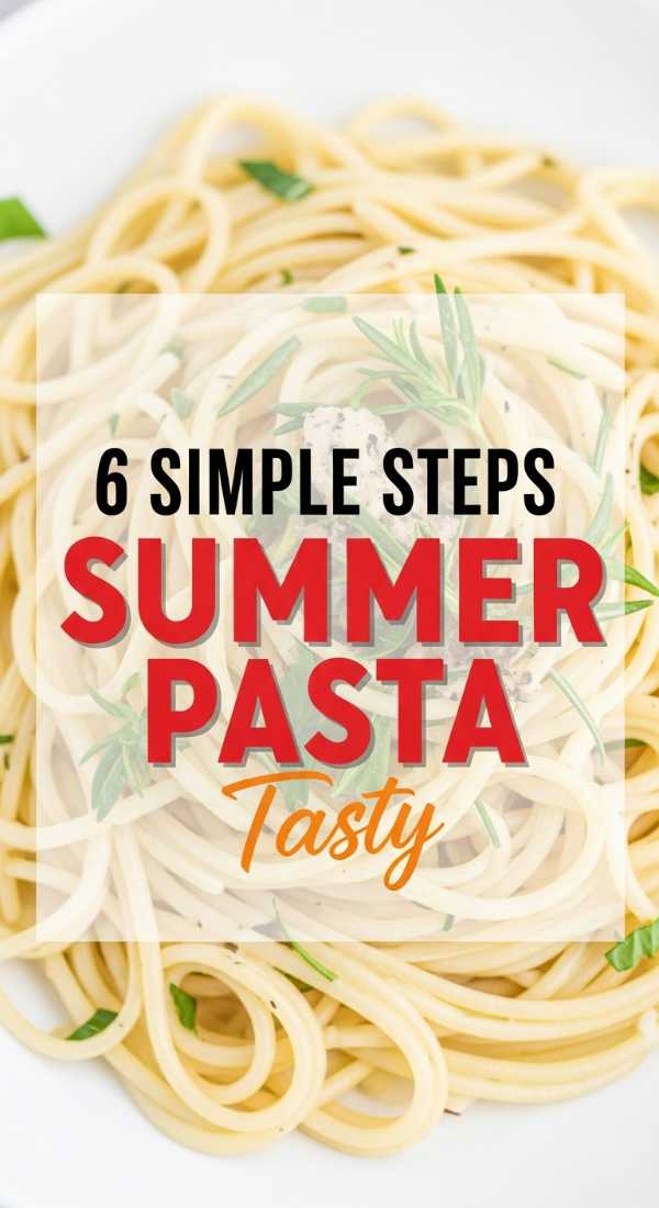 6 Simple Steps To Make Summer Pasta Recipes 6a045a8c0053a