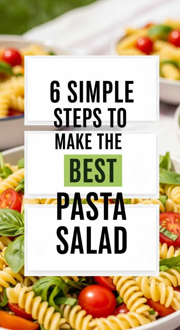6 Simple Steps To Make The Best Pasta Salad 6a06c389c2dbd