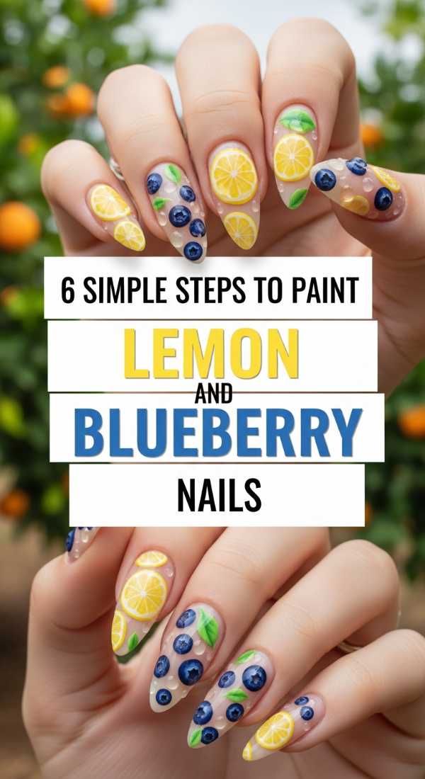 Steal the Spotlight: Must-Have Prom and Spring Nail Designs for 2026 6 Simple Steps To Paint Lemon And Blueberry Nails 69ff5aa99ac8f