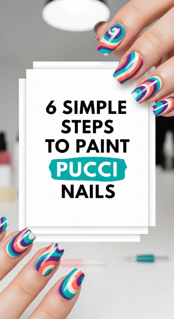 6 Simple Steps To Paint Pucci Nails 6a05a150b38bc