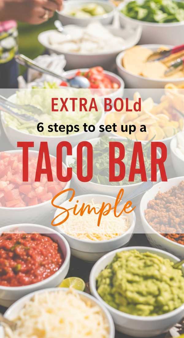 Garden Party Perfection: The Ultimate Roadmap to Hosting Under the Stars 6 Simple Steps To Set Up A Taco Bar 6a157cb59a3ef
