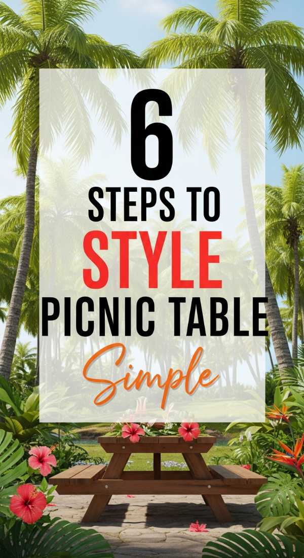 6 Simple Steps To Style Your Picnic Table 6a189faaec6f4