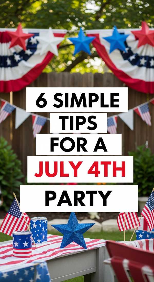 6 Simple Tips For A July 4th Party 6a0de75870f38
