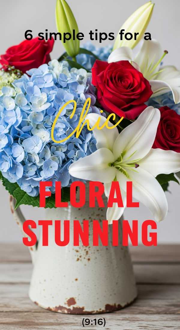 Host the Ultimate Bash: Creative 4th of July DIY Projects for Every Home 6 Simple Tips For A Stunning Patriotic Floral Centerpiece 6a0d98b69cf75