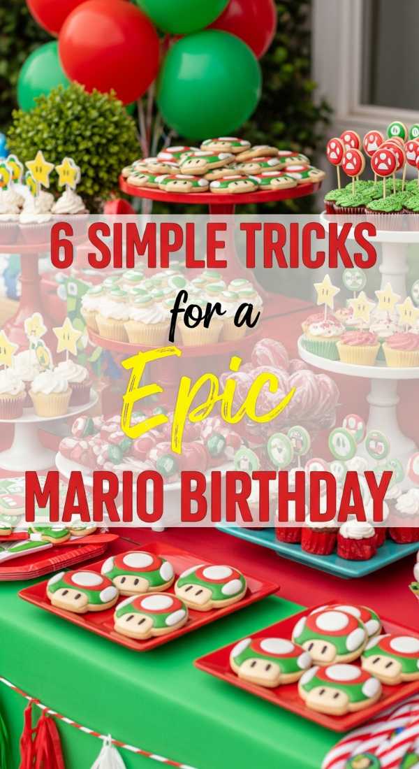 6 Simple Tricks For A Mario Birthday Party 69fc2ade1bbf4