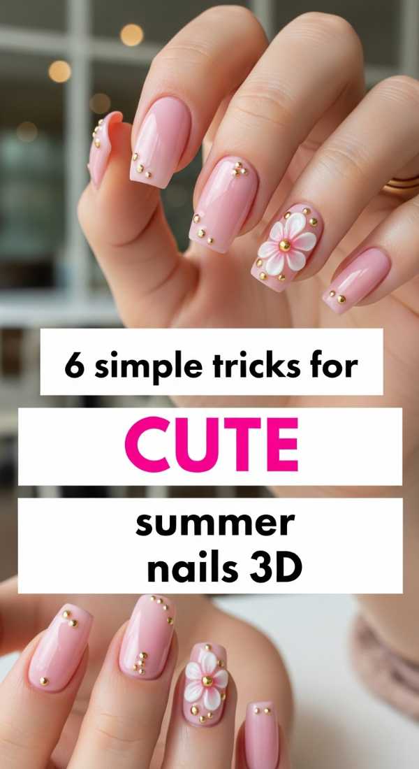 6 Simple Tricks For Cute Summer Nails 3d 6a031a216e6e3