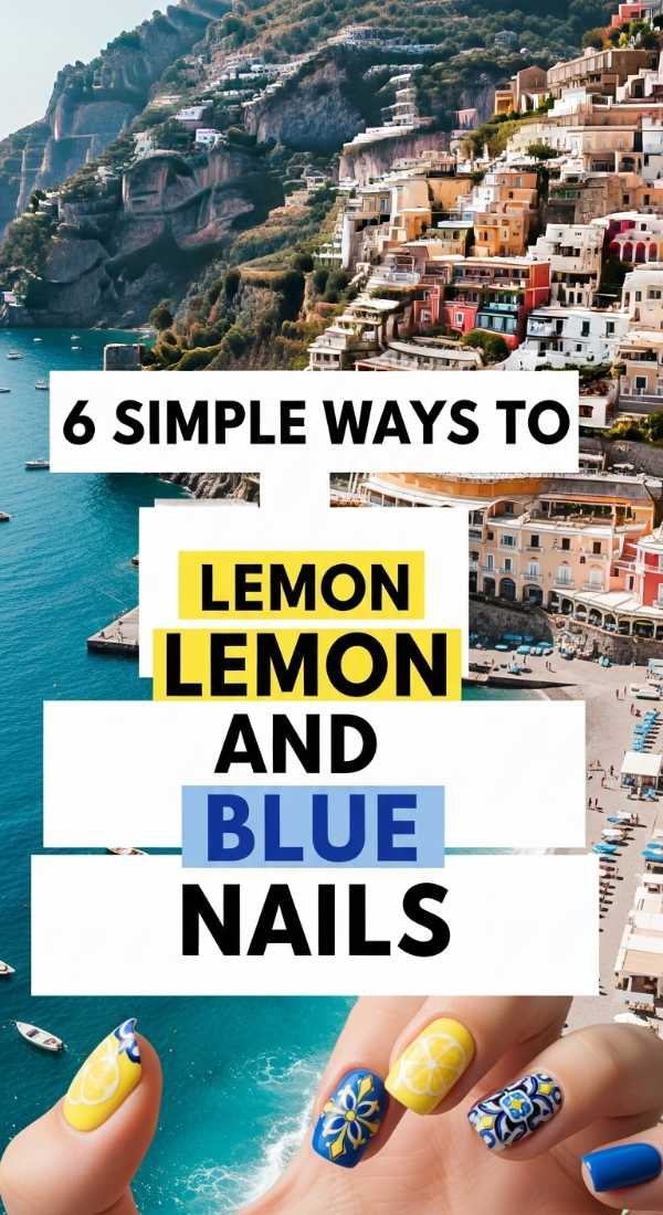 6 Simple Ways To Mix Lemon And Blue Nails 6a059f6ec6a6a