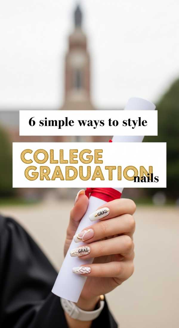 6 Simple Ways To Style College Graduation Nails 6a059b468a515